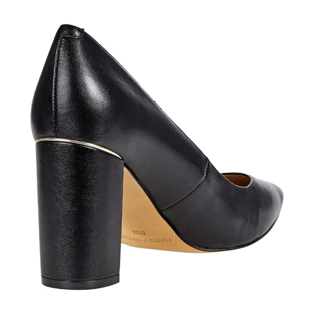 Women's Marc Fisher Viviene Black Leather Pumps
